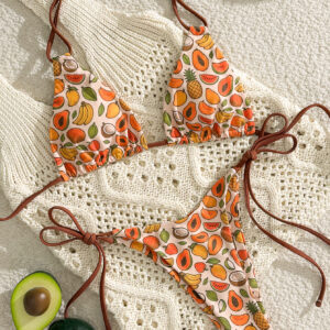 Womens Swimsuit Triangle Top Tropical Love 01